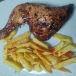 Pollo al horno y al carbon 